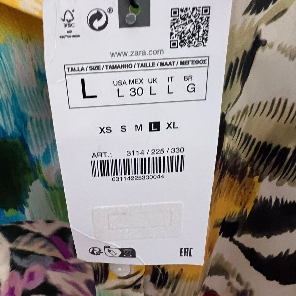 Zara Satin Floral Patchwork Print Wrap Front Romper - Picture 8 of 10